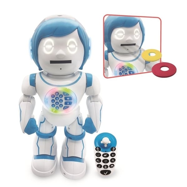 LEXIBOOK POWERMAN KID Tosproget Uddannelsesrobot - Lær og leg på fransk og engelsk
