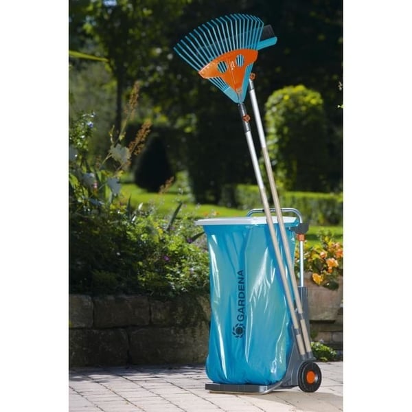 GARDENA Mobil Havevogn - Metalramme - Justerbar Taskehøjde - Maks. 70 kg - Blå