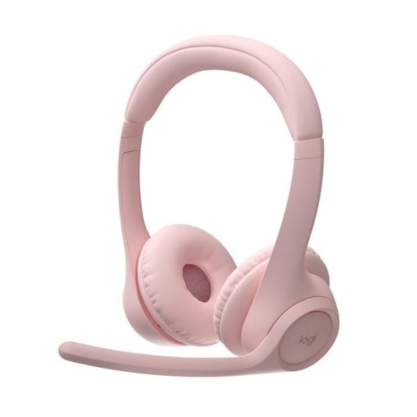 Headset - Trådlöst - Logitech - Zone 300 - Bluetooth - Brusreducering - Rosa