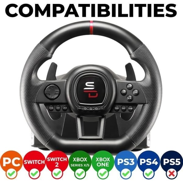 Racing Rat - SUPERDRIVE - SV650 - Med Pedaler - Padler - Vibrationer - Multi-Platform