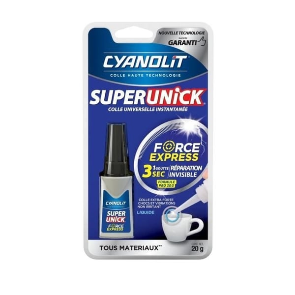 Korjausliima - CYANOLIT - Super unick instant pro - 20 g - Erittäin luja - Nopeasti kiinnittyvä