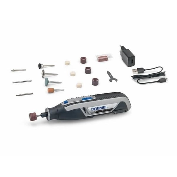 Johdoton monitoimityökalu - Dremel Lite 7760 - 3,6 V akku - 15 tarviketta