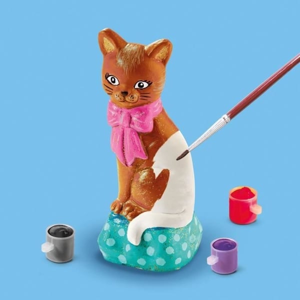 Støbning og maling - Kat - Kreative hobbyer - SES CREATIVE - At lave katte med 6 farver maling.