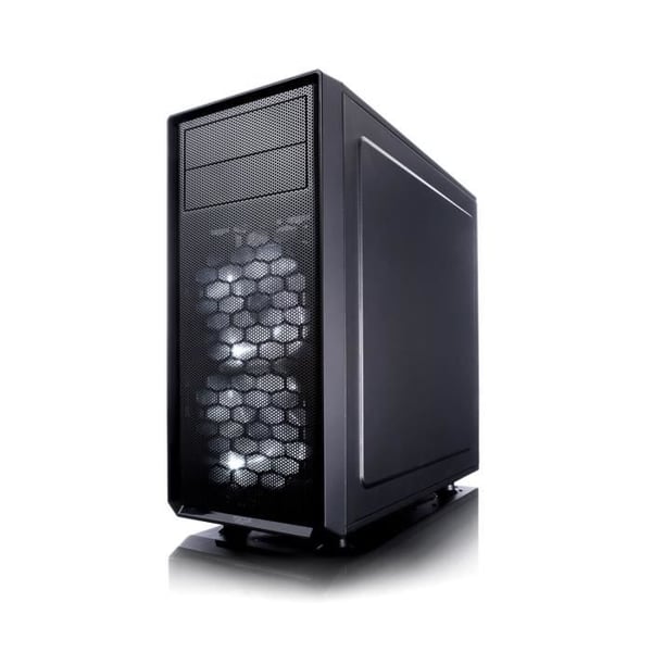 FRACTAL DESIGN PC-kabinet Focus G - Miditower - Sort - Hærdet glas - ATX-format (FD-CA-FOCUS-BK-W)