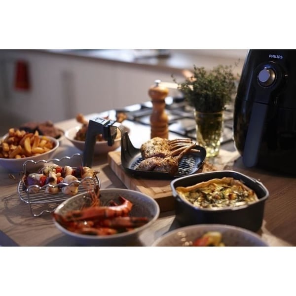 PHILIPS oliefri frituregrydetilbehør - HD9905/00 - Dobbelt niveau grill - Spyd