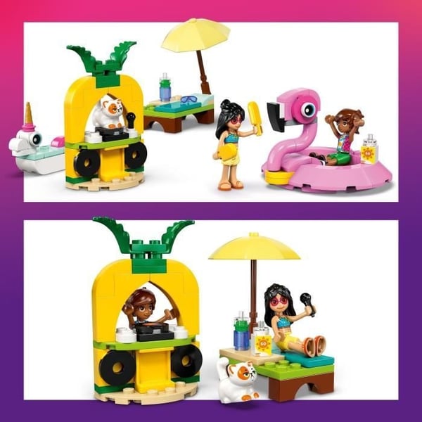 LEGO Friends 42658 Poolfest med enhjørning og flamingo-badekar - Legetøj
