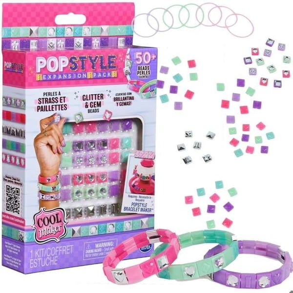 SPIN MASTER COOL MAKER - POP STYLE PACK STRASS OCH GLITTER Pop Style Armbandsmaskin