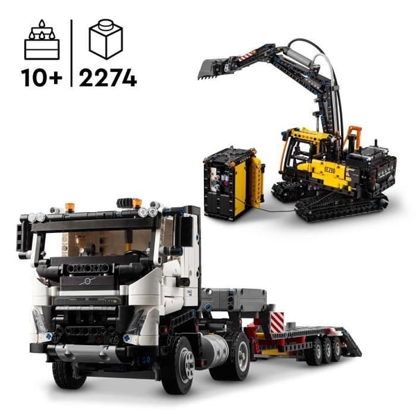 LEGO Technic 42175 Volvo FMX Lastbil & EC230 Elektrisk Gravemaskine - Køretøjssæt