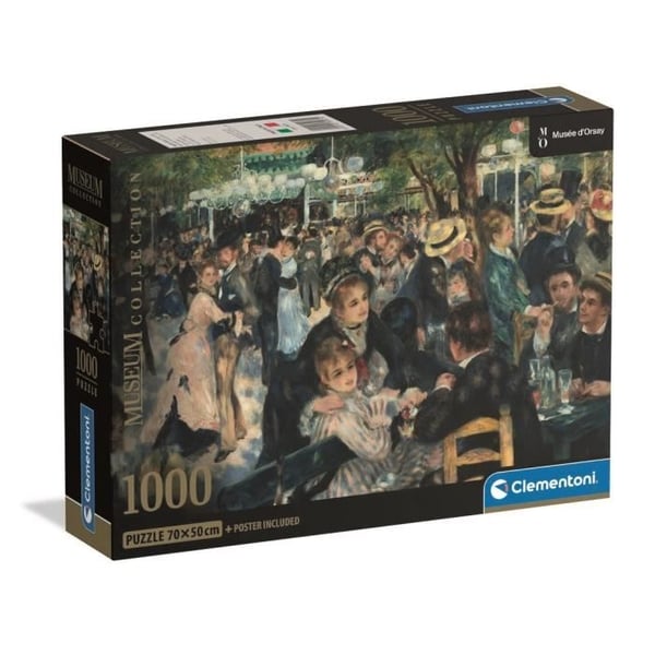 CLEMENTONI - Kompakt 1000 bitar - Renoir: Bal på kvarnen