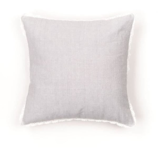 Tyyny - TODAY - CHARME - Chambray x Dentelle Capucine - 40 x 40 cm