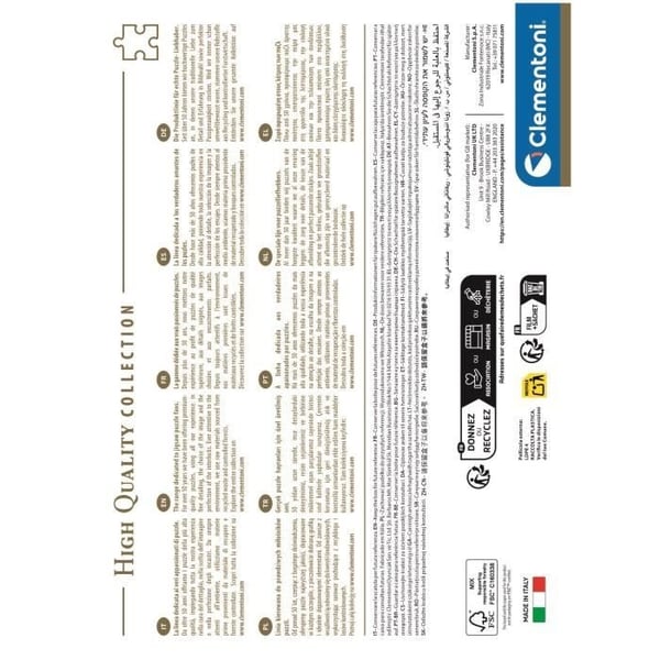 CLEMENTONI - Kompakt 1000 bitar - Mer är mer - Mode och design