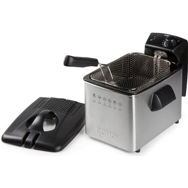 Frituregryde - DOMO - 4L - 3000W - Variabel temperatur - Elektrisk effekt - Kapacitet Frituregryde - DOMO - 4L - 3000W - Variabel temperatur - Elektrisk effekt - Kapacitet