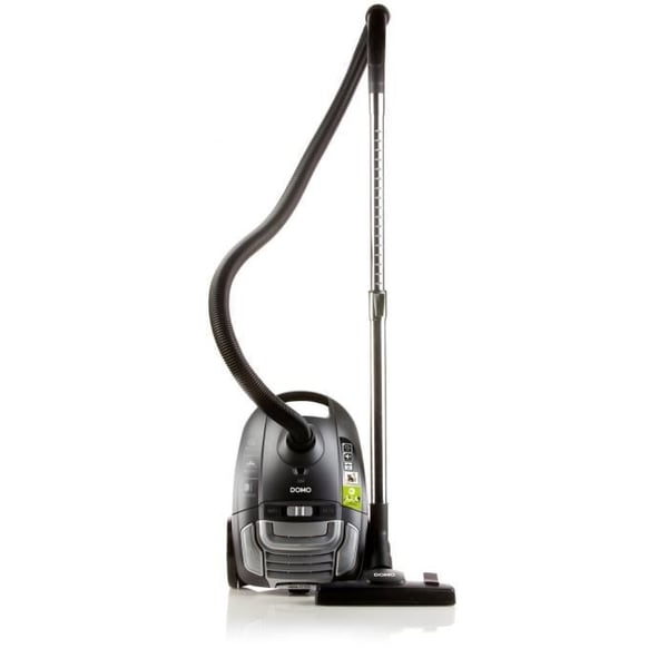 DOMO DO7285S Säiliöimuri pölypussilla - 700W - 69 dB - A - Harmaa