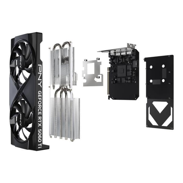 PNY - Grafikkort - GeForce RTX™ 5060 Ti - 8GB - Dobbelt blæser DLSS 4