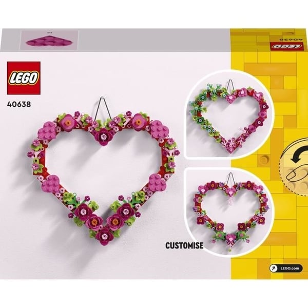 LEGO 40638 Hjertedekoration - Legetøj til børn fra 9 år