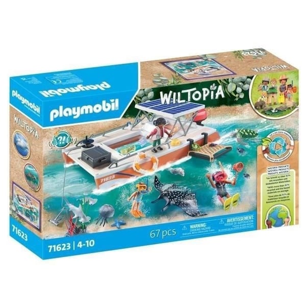PLAYMOBIL 71623 Korallrevpatrullbåt, 67 delar, från 4 år
