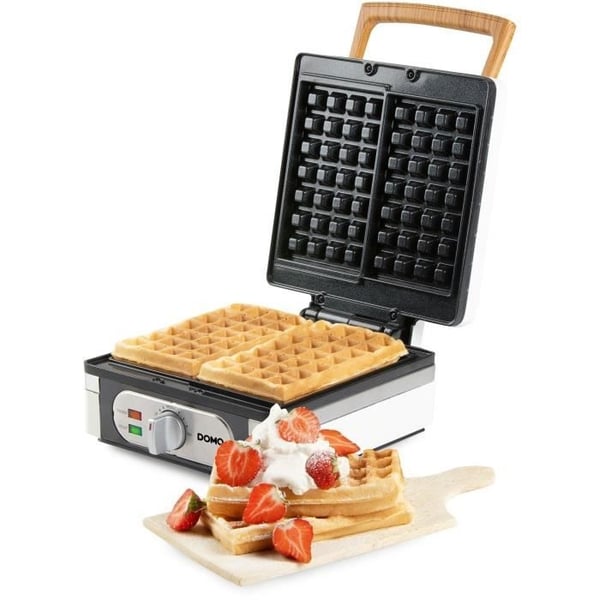 Vaffeljern - DOMO - DO9274W - 1400 W - 2 XL vafler - Hvid