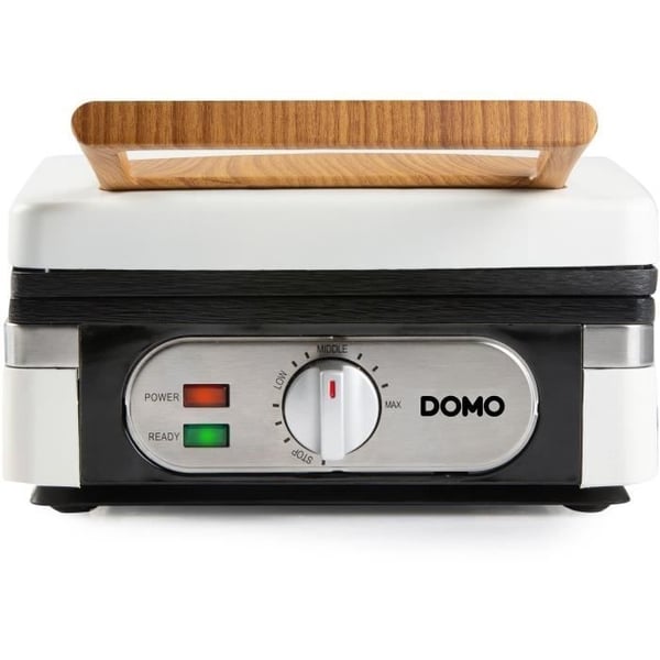 Vaffeljern - DOMO - DO9274W - 1400 W - 2 XL vafler - Hvid