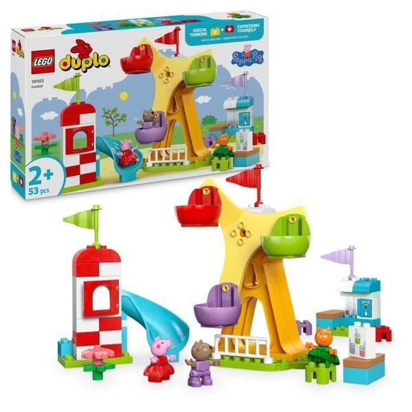 LEGO DUPLO Gurli Gris 10453 Forlystelsespark - Byggesæt til børn fra 2 år