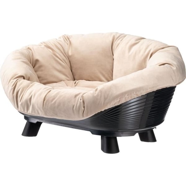 Kurv - FERPLAST - SOFA TRONE 4 - Med hynde - Sort