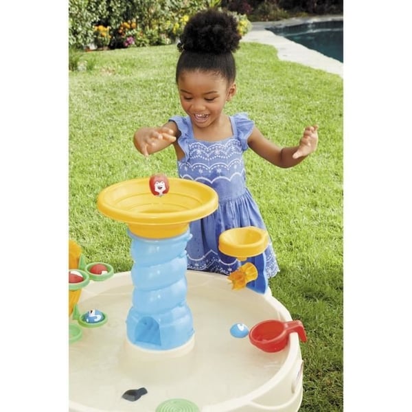 Blåt vandlegebord - LITTLE TIKES - Spiralvandbord - PVC - Vandhjul