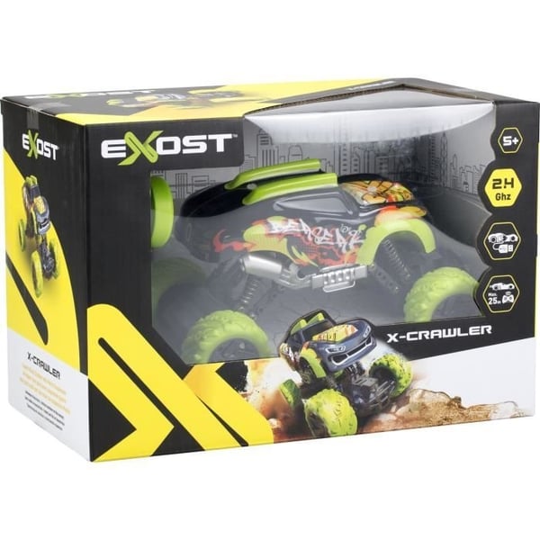 EXOST X-CRAWLER 4x4 fjernstyret bil med for- og baghjulsophæng - 20 cm - Fra 5 år
