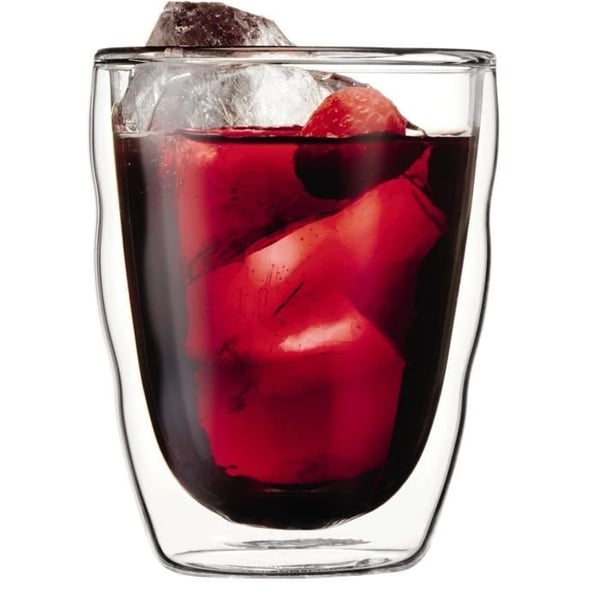 Sæt med 2 glas - BODUM - Pilatus - Dobbeltvægget - 0,35 l - Transparent