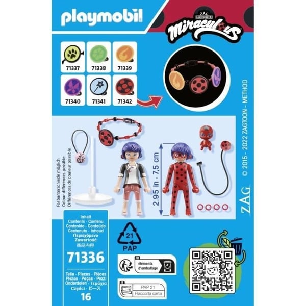 PLAYMOBIL 71336 Miraculous: Marinette ja Leppäkerttu