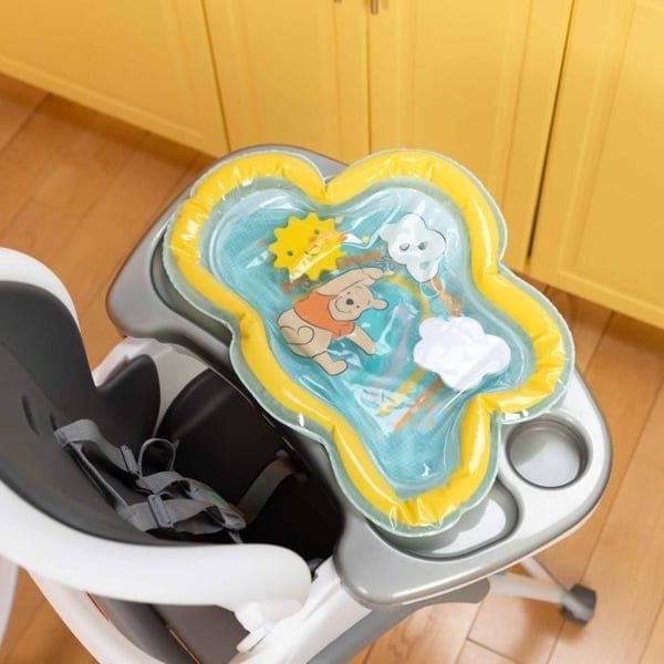 DISNEY BABY -WINNIE- Babyvandmåtte, sensorisk og udviklingsmæssigt spil, oppustelig, nem at rengøre, foldbar, fra fødslen