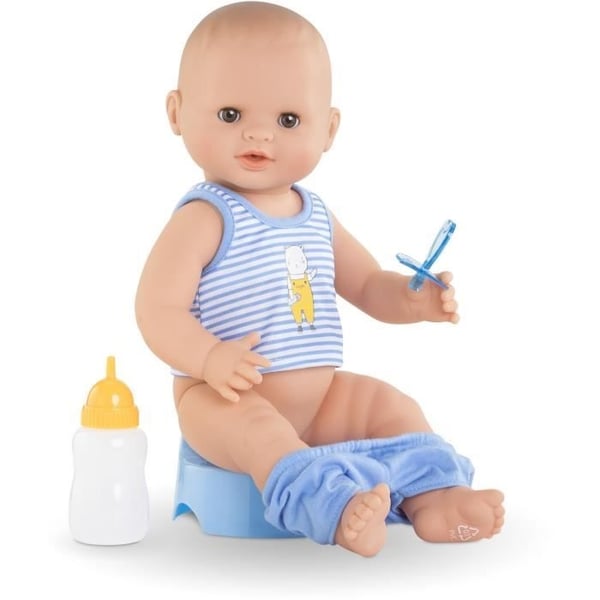 Corolle - Mon Grand Poupon - Paul pees - 36 cm kønsbestemt babydukke med vinylkrop - Fra 2 år