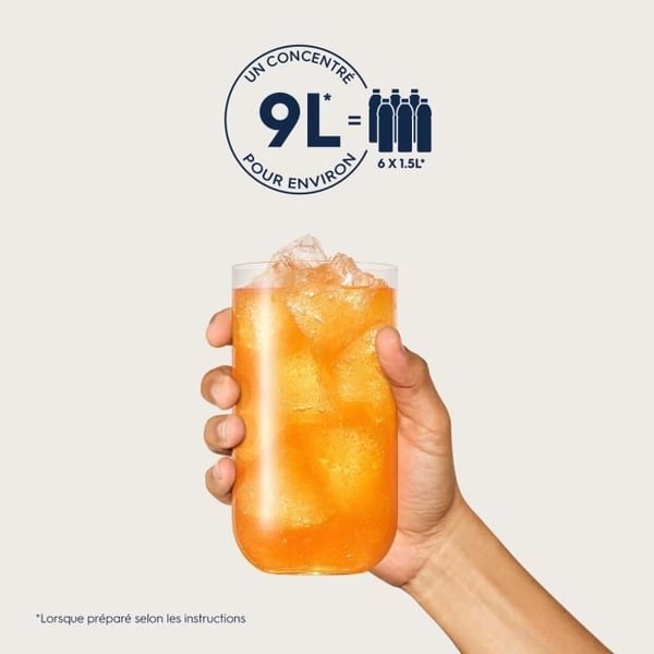 SODASTREAM Koncentrater - Pakke med 6 Appelsinkoncentrater - Op til 54 l drikkevarer - 440 ml
