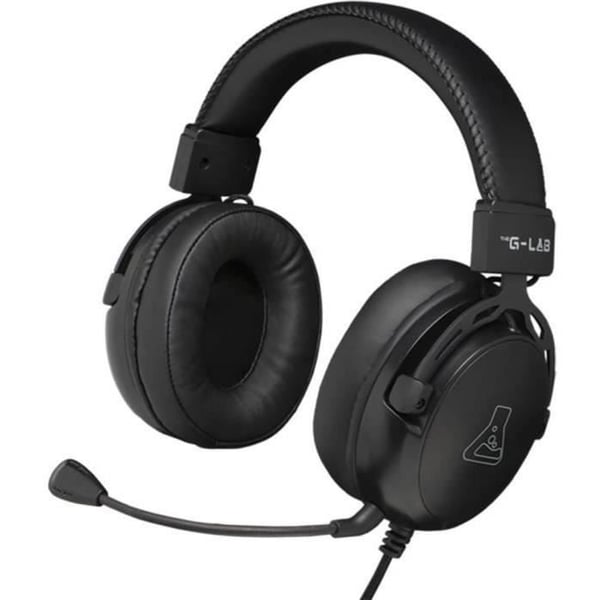 Kablet Gaming Headset - THE G-LAB - KORP TITANIUM - Mikrofon - PC/PS4/Xbox One - Sort