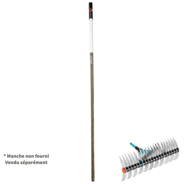 GARDENA Combisystem 35 cm vertikalskærer - Pressede galvaniserede stålklinger - Anti-mos og smuldrende - 25 års garanti (3392-20)