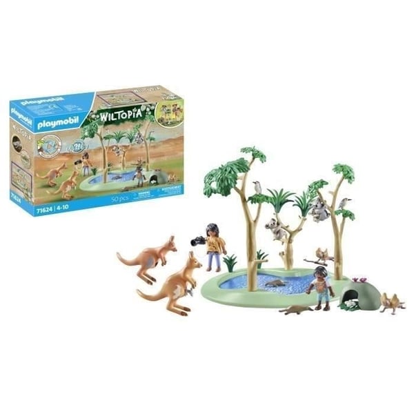 PLAYMOBIL 71624 Opdagelsesrejsende med australske dyr, Wiltopia, 50 dele, fra 4 år
