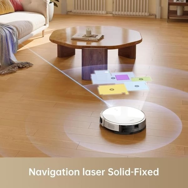 MOVA M1 - 2-i-1 robotstøvsuger - 4500Pa - Intelligent navigation med SoF LiDAR - Multioverfladebørste