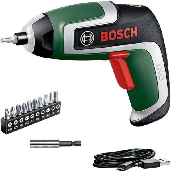 Bosch IXO 7 akku-skruetrækker med 10 bits og opbevaringsboks