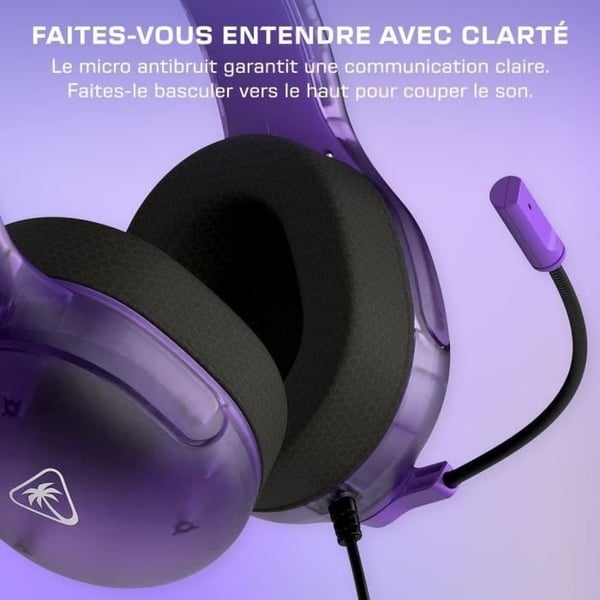 Kablet Gaming Headset - TURTLE BEACH - Nintendo Switch - Airlite Fit - Phantom Purple