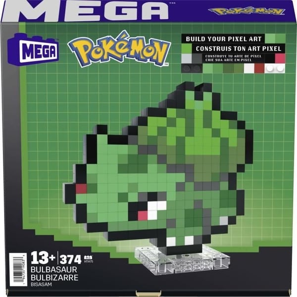 MEGA-Pokémon-Bulbizarre-374-osainen retrorakennussetti - MEGA Pokémon - HTH75