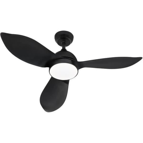 CORSICA Svart - Takfläkt Ø116cm 70W + LED-belysning