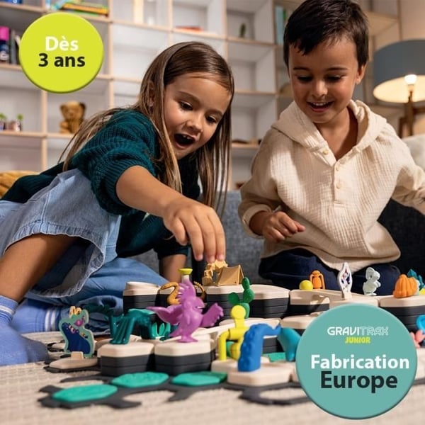 GraviTrax JUNIOR Rails forlængersæt - My Trax 35 dele - Marmorkuglebaner - 3-årige - 27401 - Ravensburger