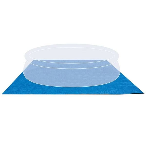INTEX Selvbærende Poolmåtte - 472 x 472 cm - Tykkelse 0,13 mm - Blå