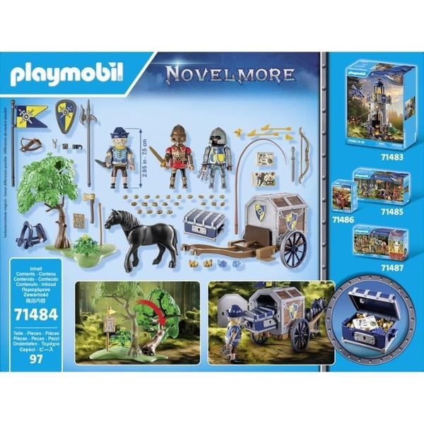 PLAYMOBIL 71484 Novelmore Konvoj med Bandit, Novelmore, Riddere og Tyve, Alder 5+