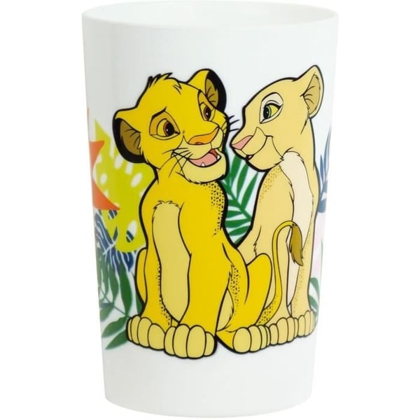 Disney Løvernes Konge Servicesæt - FUN HOUSE - 006360 - Glas, Suppetallerken, Middagstallerken, Krus, Vandflaske, Snackboks Bestik