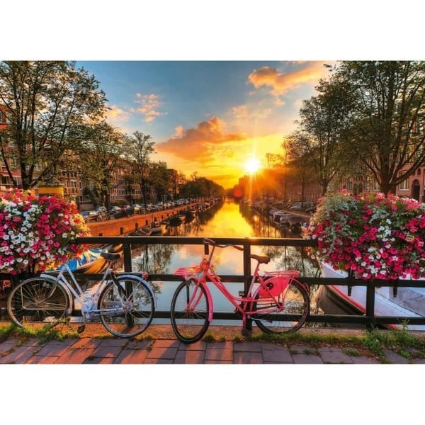 1000-bitars pussel med cyklar i Amsterdam, vuxna och barn från 14 år, premiumpussel, 12000662, Ravensburger