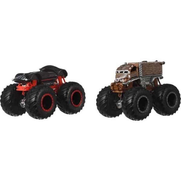 Hot Wheels - Monster Truck Dobbelt Nedrivning 2-Pak - Små Biler - Alder 3+ FYJ64