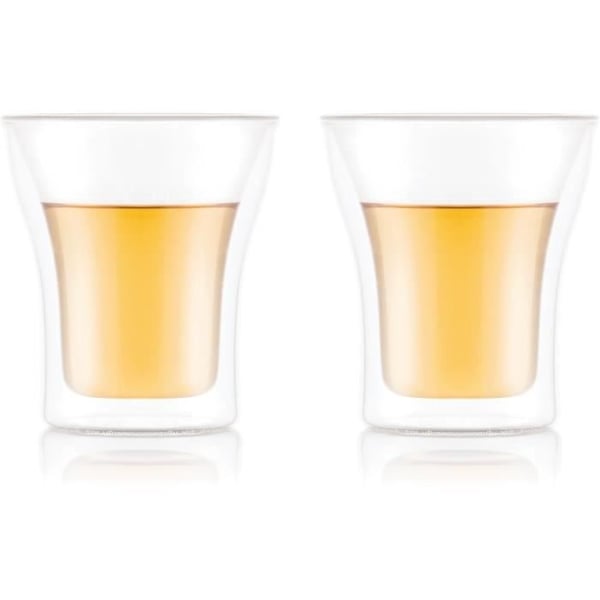 Sæt med 2 glas - BODUM - Assam - Dobbeltvægget - 0,2 l - Transparent