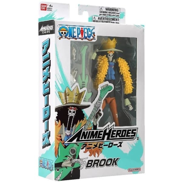 Anime Heroes -figuuri - Bandai - One Piece - Brook - 17 cm