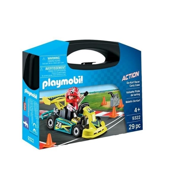 Playmobil 9322 Kartingkørerkuffert, City Life, Stuntshow, 29 dele, fra 4 år