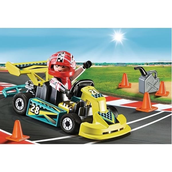 Playmobil 9322 Kartingkørerkuffert, City Life, Stuntshow, 29 dele, fra 4 år
