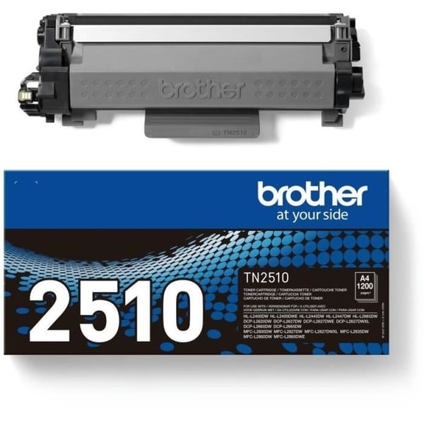 Brother TN2510 musta värikasetti - 1200 sivua